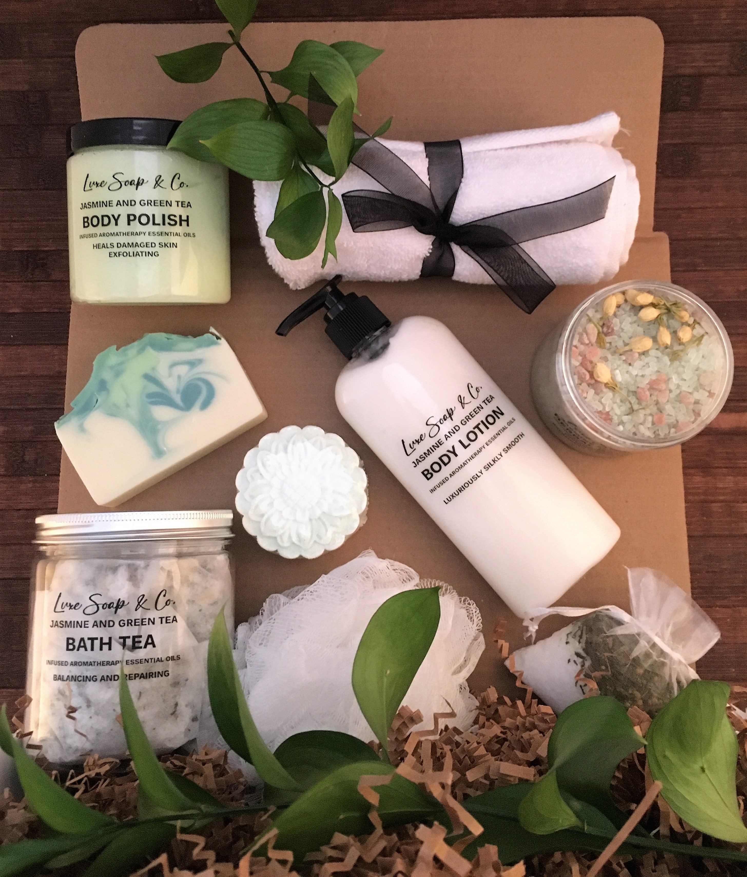 Jasmine and Green Tea Spa Gift Box