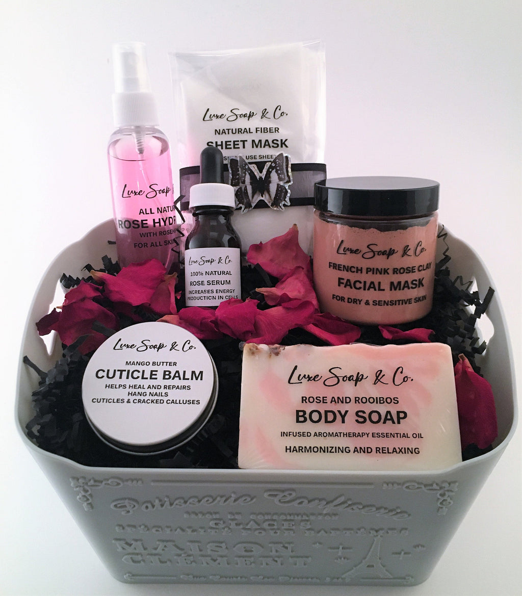 Rose Clay Spa Gift Set - Luxe Soap & Co Ltd